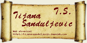Tijana Sanduljević vizit kartica